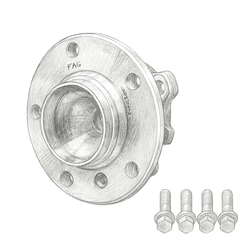 Wheel Bearing & Hub Kit - Front